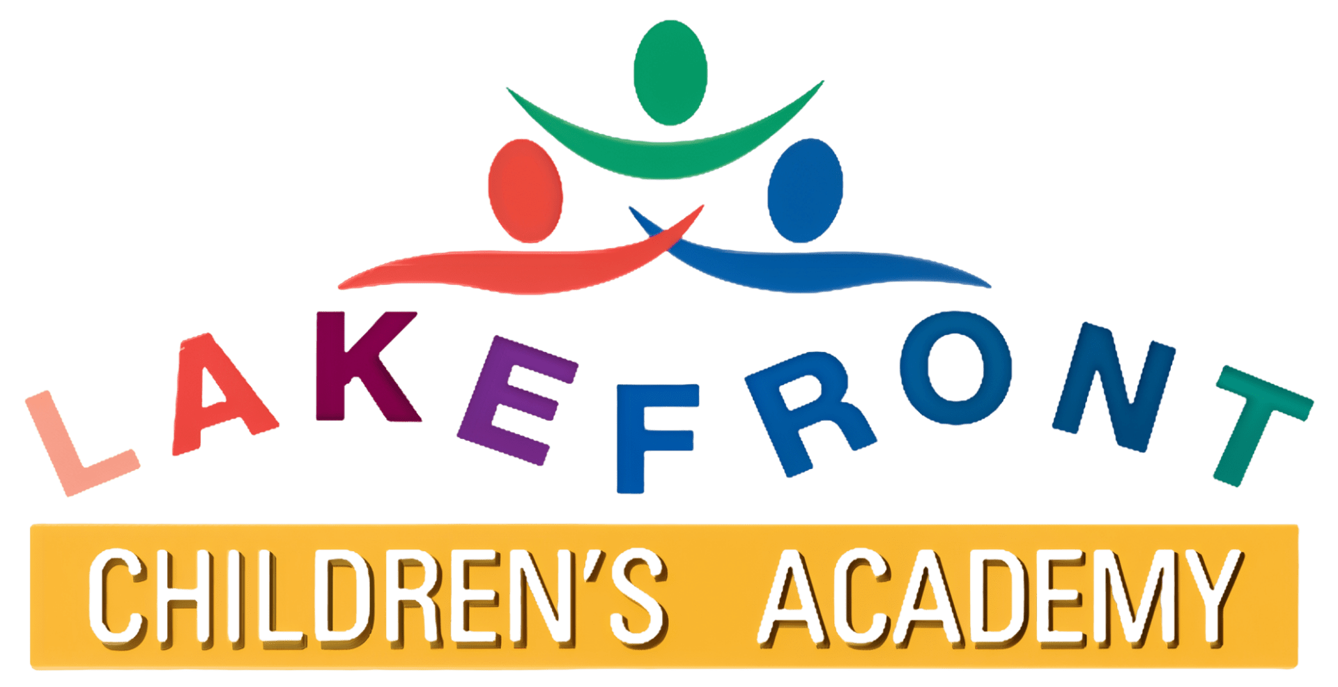 Lakefront Children's Academy colorful logo design.